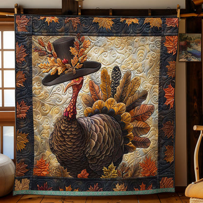 Harvest Hats On Turkeys WN1109020CL Quilt