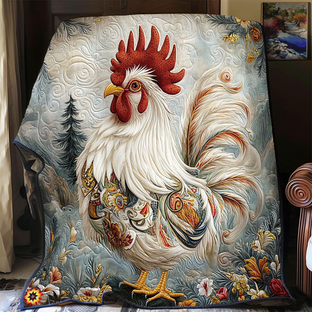 Rooster WY2211019CL Quilt