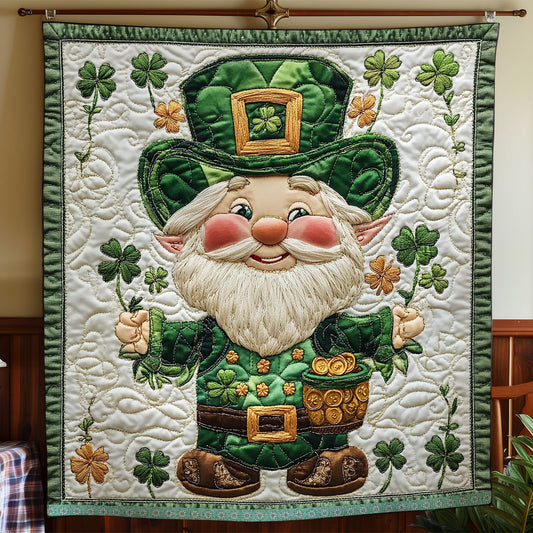 Gnome Lucky Clover WX1712020CL Quilt
