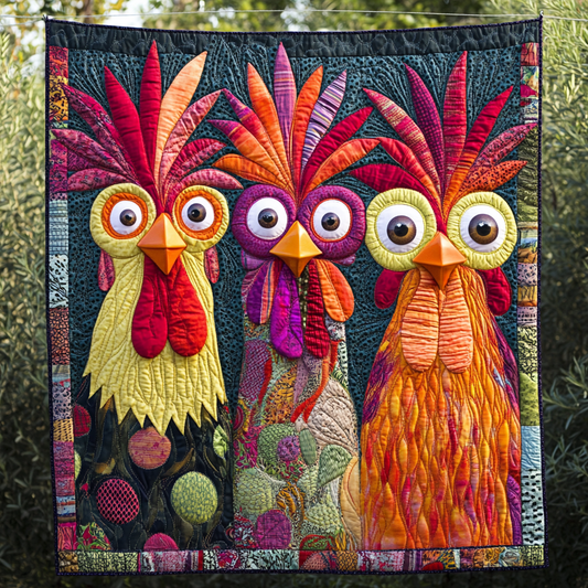 Whimsical Rooster WG1301019CL Quilt
