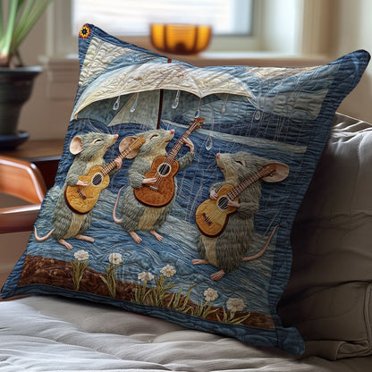 Mouse Music Band WY0101059CL Quilt Pillow Case
