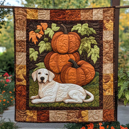 Labrador Retriever Pumpkin Snaps WN2709107CL Quilt