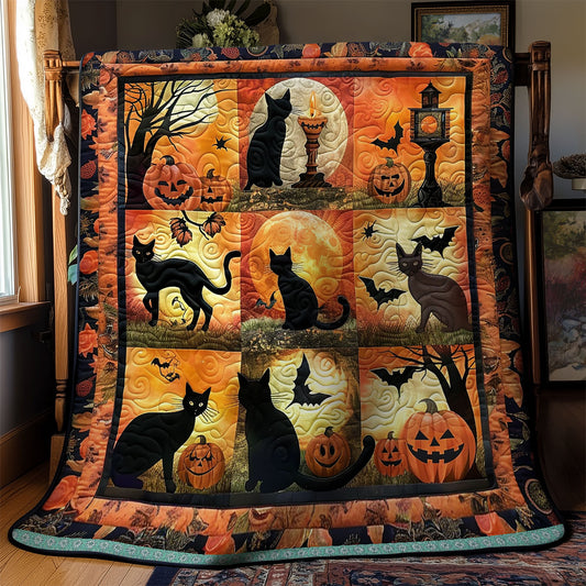 Halloween Cat And Bat WN1309063CL Quilt