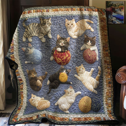 Cats Rolling In Yarns YR1210006CL Quilt