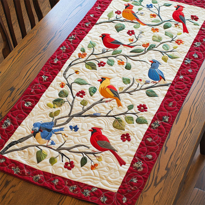 Bird In Garden WY2802017CL Quilted Table Runner