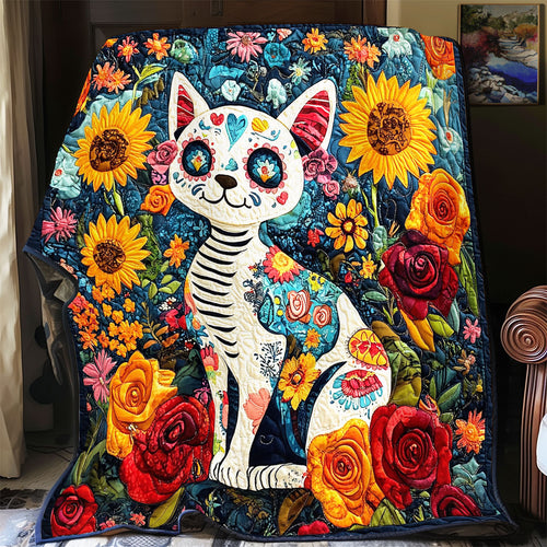 Cat Day Of The Dead WX0303064CL Quilt