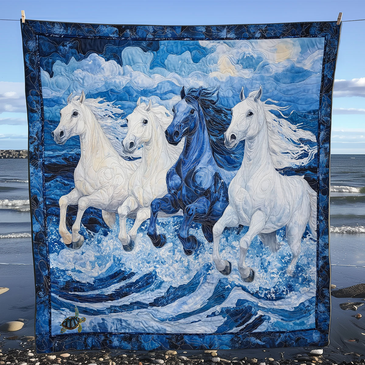 Sea Galloper WY1211021CL Quilt