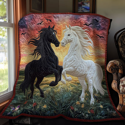 Couple Horse WY0512003CL Quilt