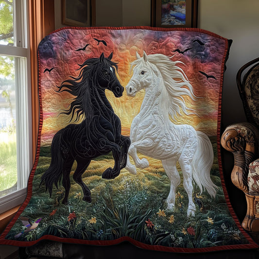 Couple Horse WY0512003CL Quilt