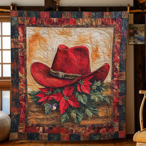 Christmas Cowboy Hat WY2111024CL Quilt