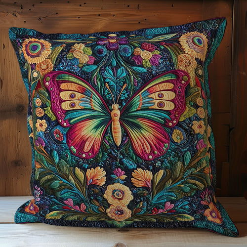 Colorful Butterfly In Forest WY2301114CL Quilt Pillow Case
