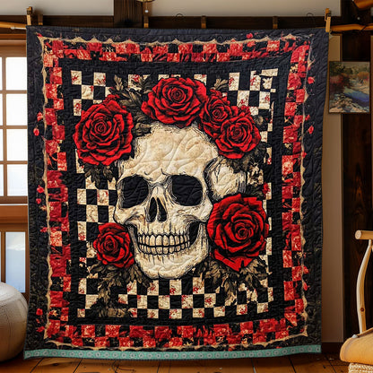 Red Roses Skull WJ2609016CL Quilt