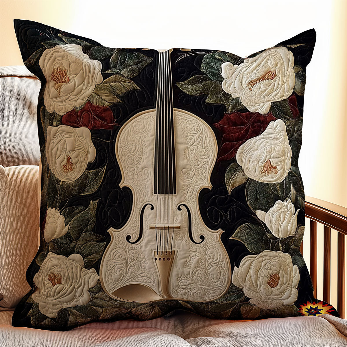 White Violin WY0412082CL Quilt Pillow Case