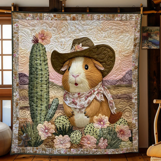 Cowboy Guinea Pig WN3110099CL Quilt