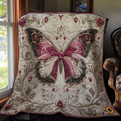Black Pink Butterfly WY0912001CL Quilt
