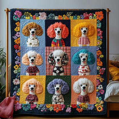 Colorful Hair  Poodle WY0611010CL Quilt