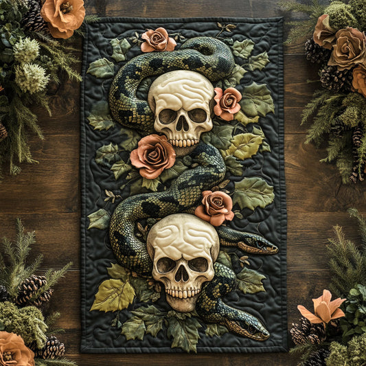 Gothic Skull CP2104034CL Quilted Table Runner
