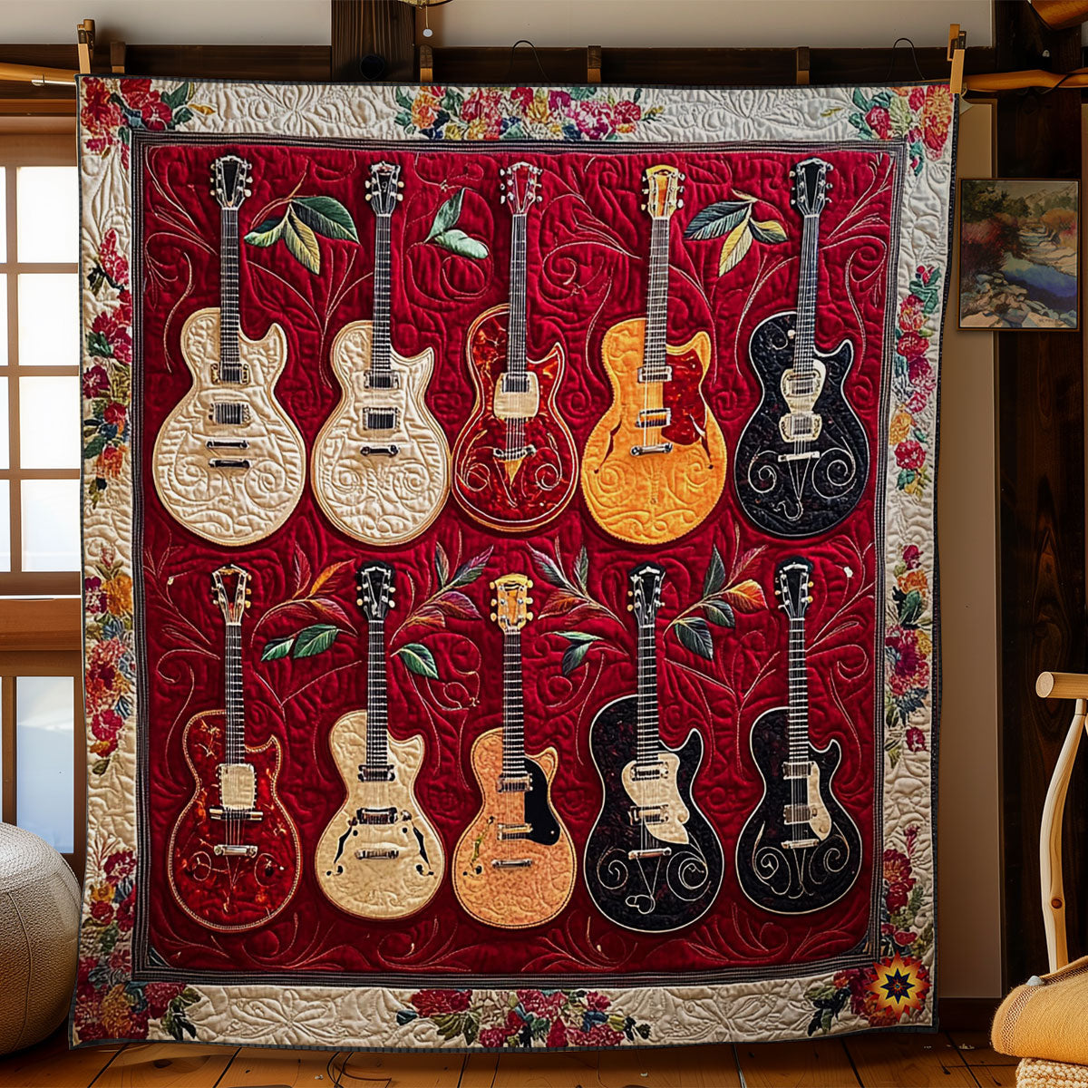 Guitar Lover WY1112010CL Quilt