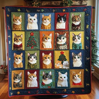 Christmas Tree Tabby WP0110013CL Quilt