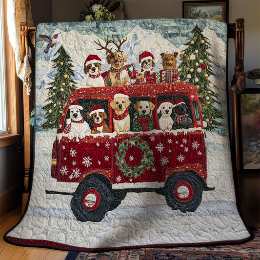 Holiday Dog Parade WN2510049CL Quilt