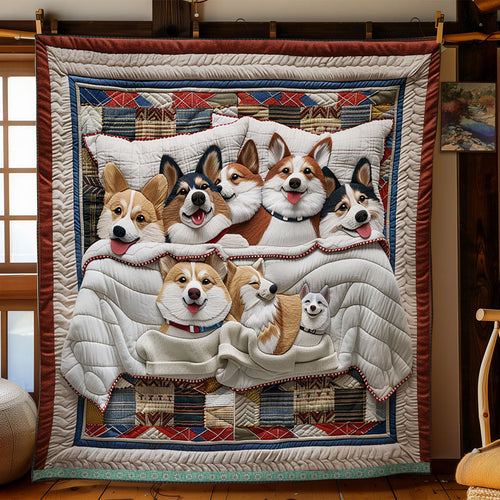 Corgi Retreat WN1909073CL Quilt