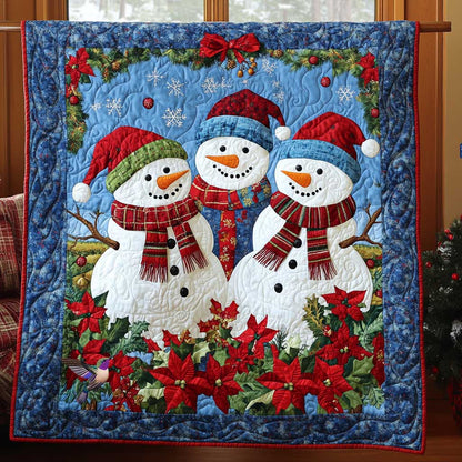 Joyful Snowman Christmas WP1012018CL Quilt