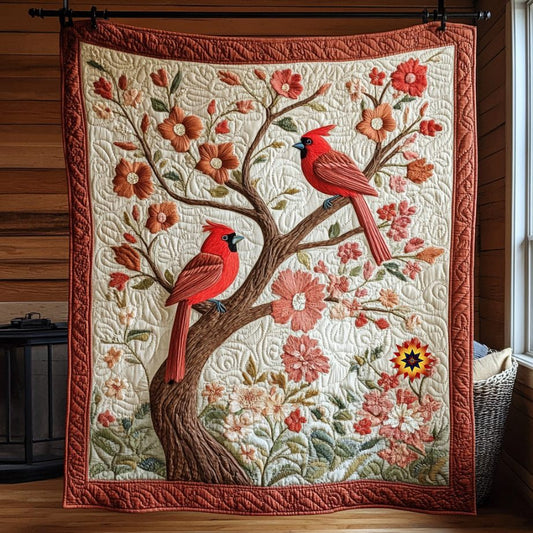 Gorgeous Cardinal WU0411035CL Quilt