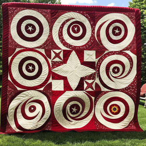 Christmas Swirly Star WJ1712008CL Quilt