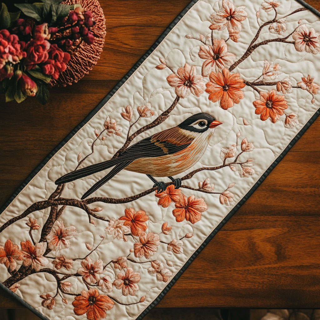 Charming Finch CP2804030CL Quilted Table Runner