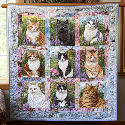 Floral Cat YR3012028CL Quilt