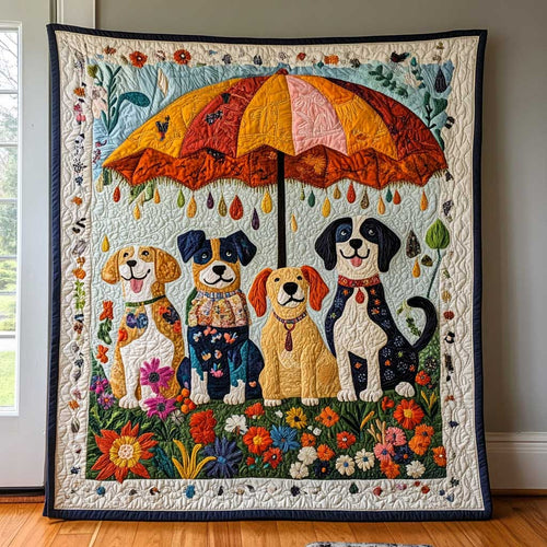 Dog’s Floral Shade WN3009042CL Quilt