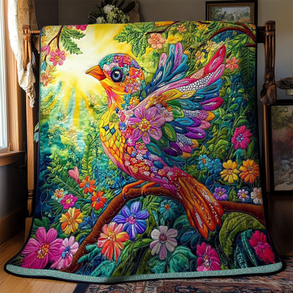 Flower Bird WX1411019CL Quilt
