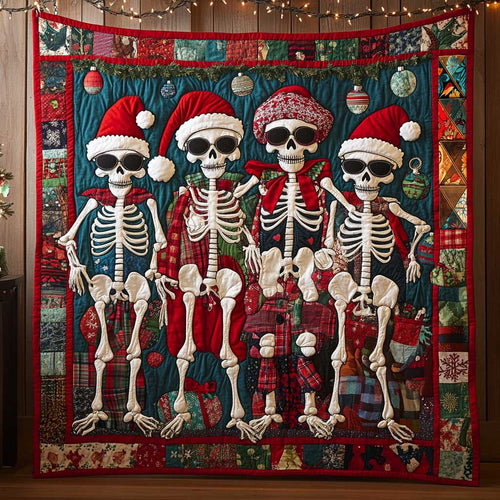 Santa Skeletons WN0711058CL Quilt