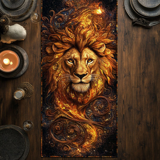 Majestic Lion CW1505128CL Quilted Table Runner
