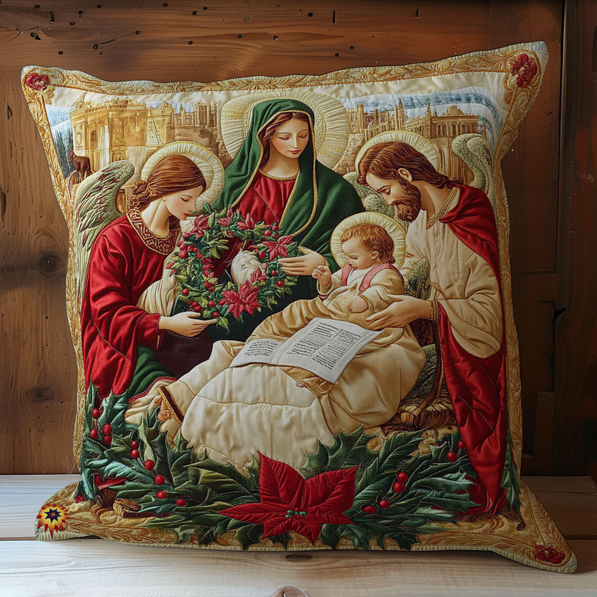 Holy Family WY0612088CL Quilt Pillow Case