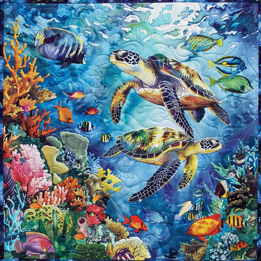 Sea Turtle WJ1309023CL Quilt