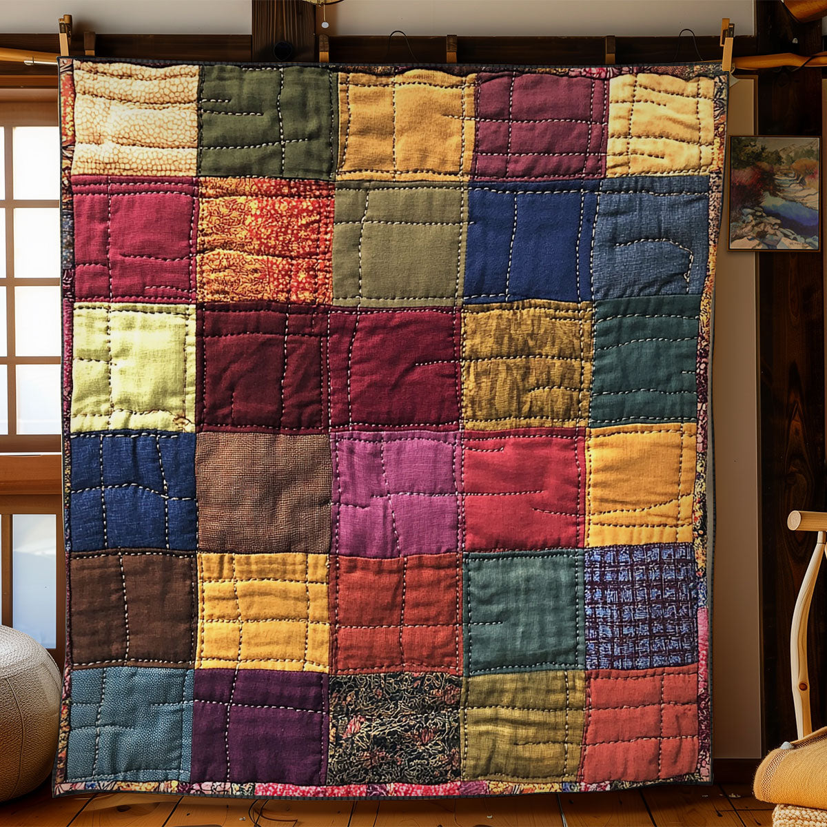 Vintage Square Cushion WY1302015CL Quilt