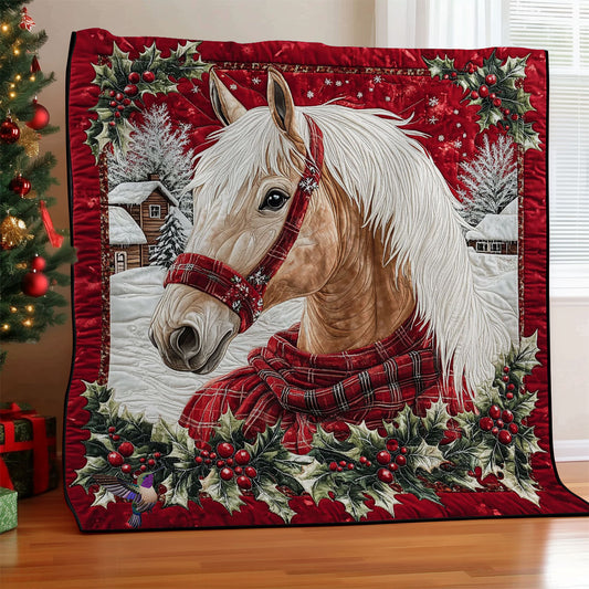 Christmas Snow Horse WY0712038CL Quilt