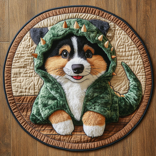 Puppy Rex CP0707024CL Quilted Round Mat