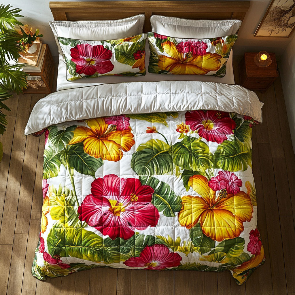 Hibiscus Color WT2702038CL Duvet Cover Set