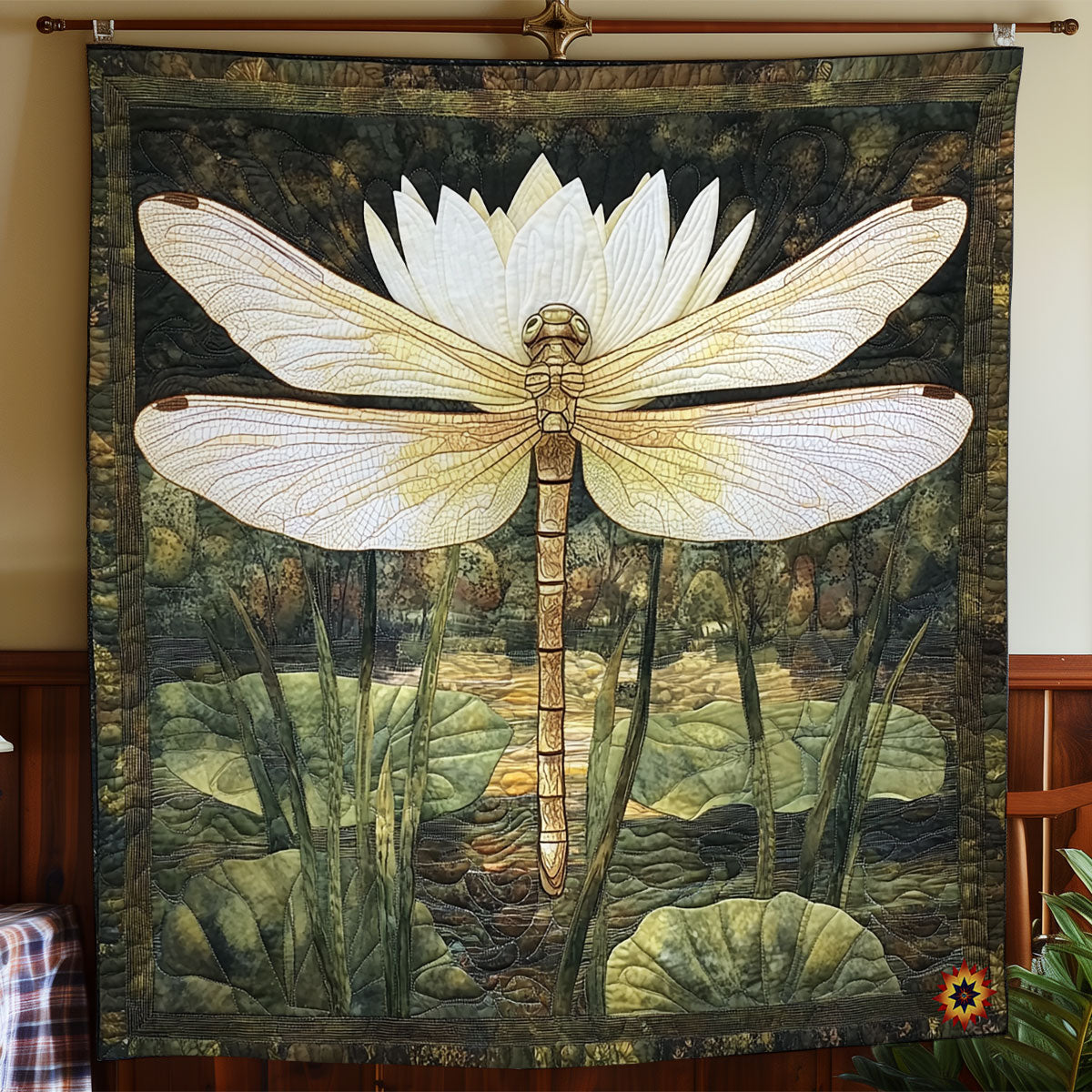 Lotus Dragonfly WY1911086CL Quilt