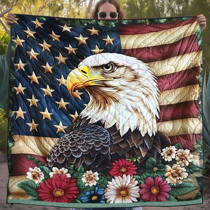 Patriotic Eagle WJ1109011CL Quilt