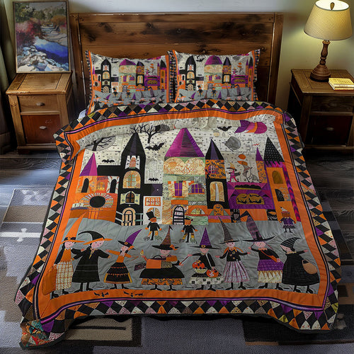 Halloween Witches' Trick Or Treat WN0310105CL Duvet Cover Set