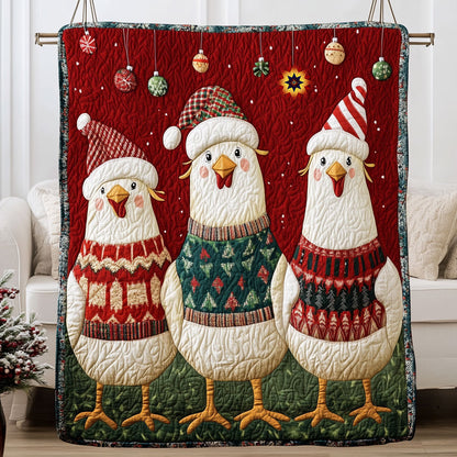 Christmas Chicken WY1610002CL Quilt