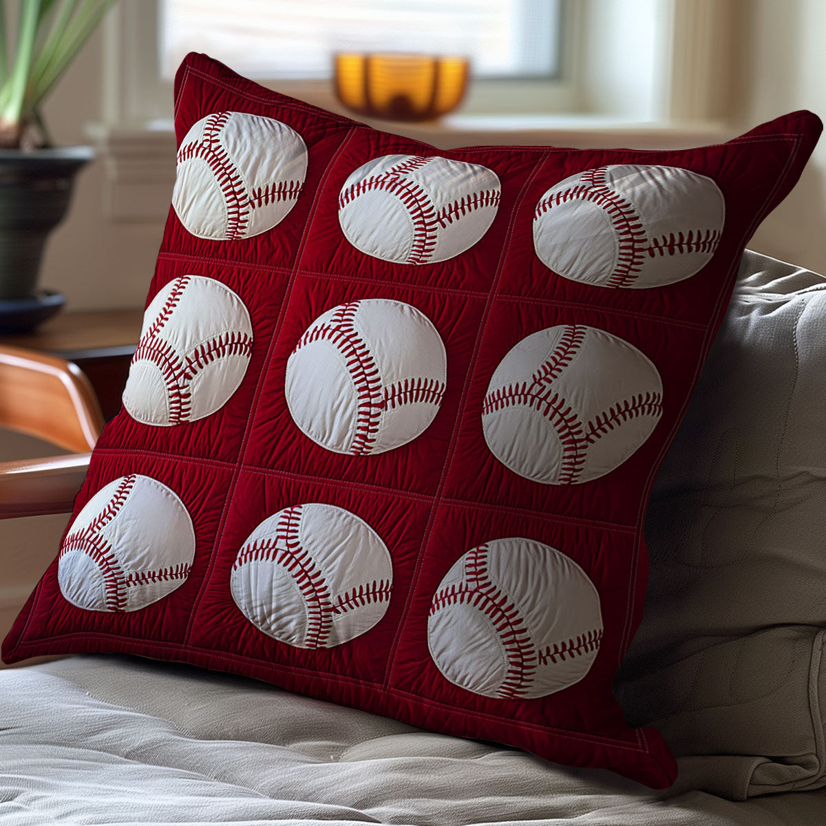 Baseball WJ1511037CL Quilt Pillow Case