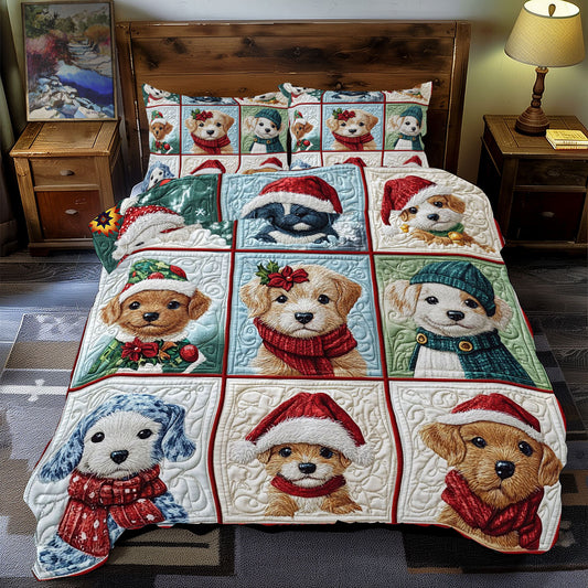 Santa Puppy WY2911125CL Duvet Cover Set