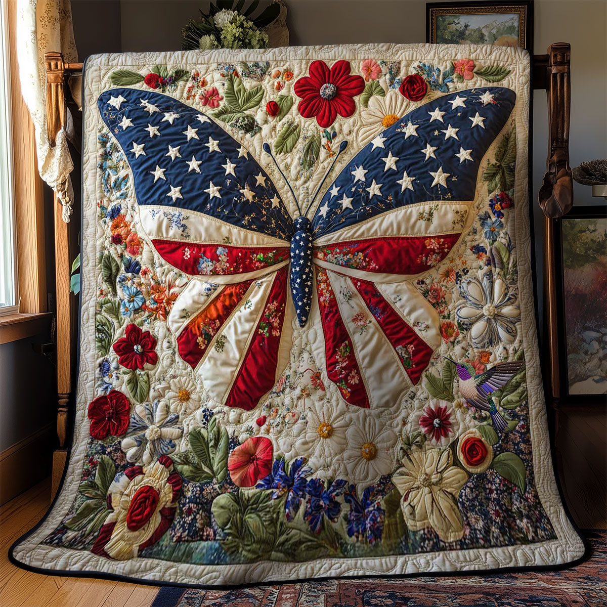 American Bloom Butterfly WN2711021CL Quilt