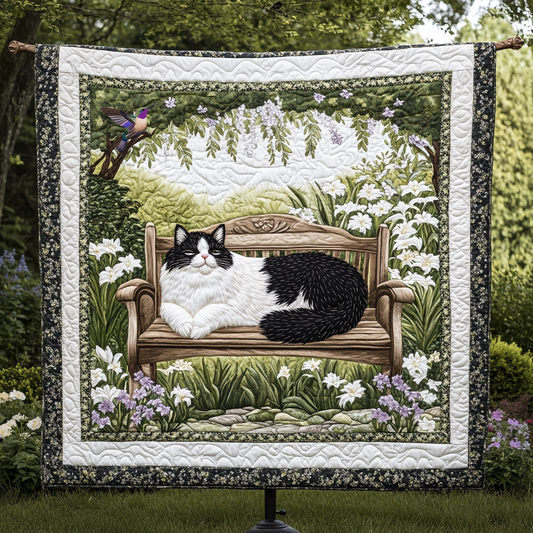 Garden Serenity Cat WG0912010CL Quilt