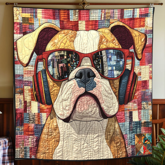 Bulldog Patchwork WP2611002CL Quilt