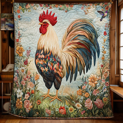 Garden Chicken WY1911072CL Quilt